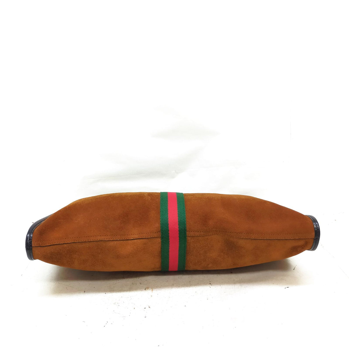 Gucci Sherry Line — bolso tote de ante marrón con pochette — imagen 5