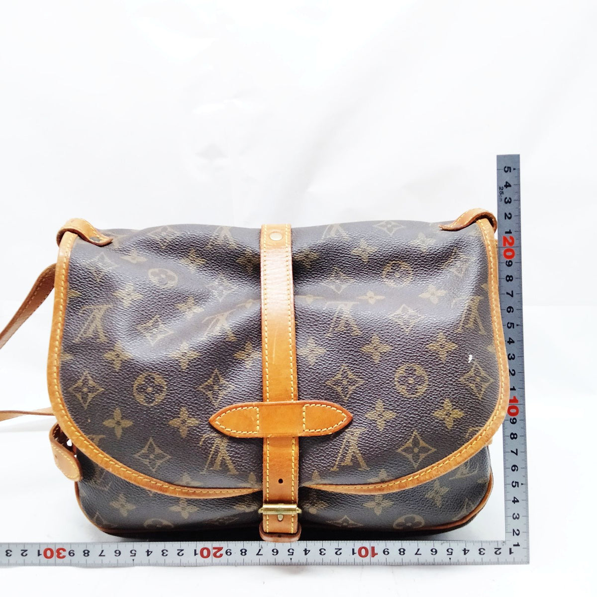 Louis Vuitton Saumur 30 Monogram — bandolera marrón — imagen 2